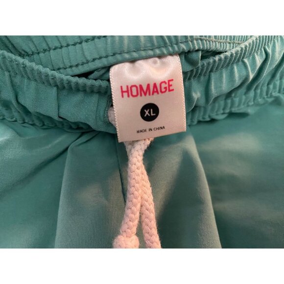 Homage Women's Green Athletic Shorts With Pockets Drawstring Size XL - Picture 5 of 5